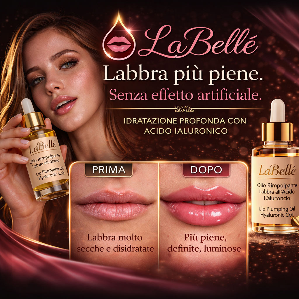 Olio Rimpolpante Labbra all'Acido Ialuronico